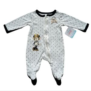 Disney Baby My First New Year Bodysuit 3M Long sleeves and legs with booties NWT